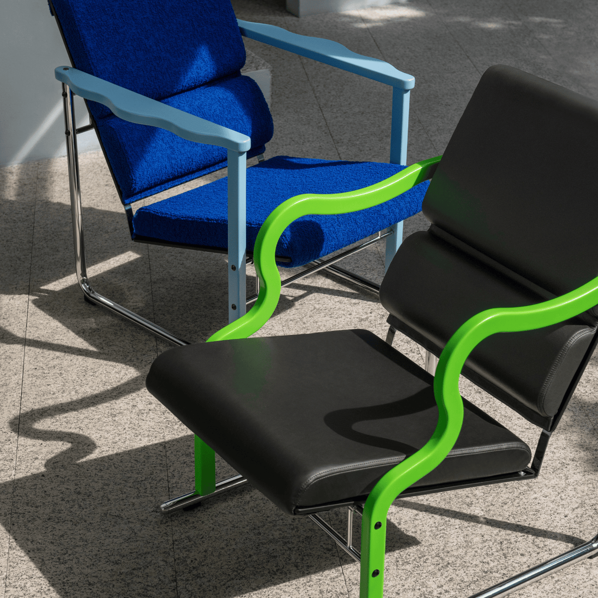 Křeslo Experiment 501, Green / Black