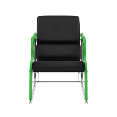 Křeslo Experiment 501, Green / Black Leather