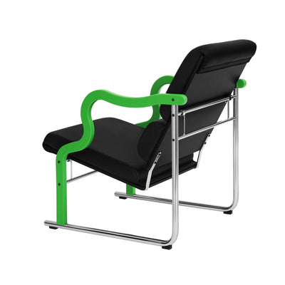 Křeslo Experiment 501, Green / Black Leather