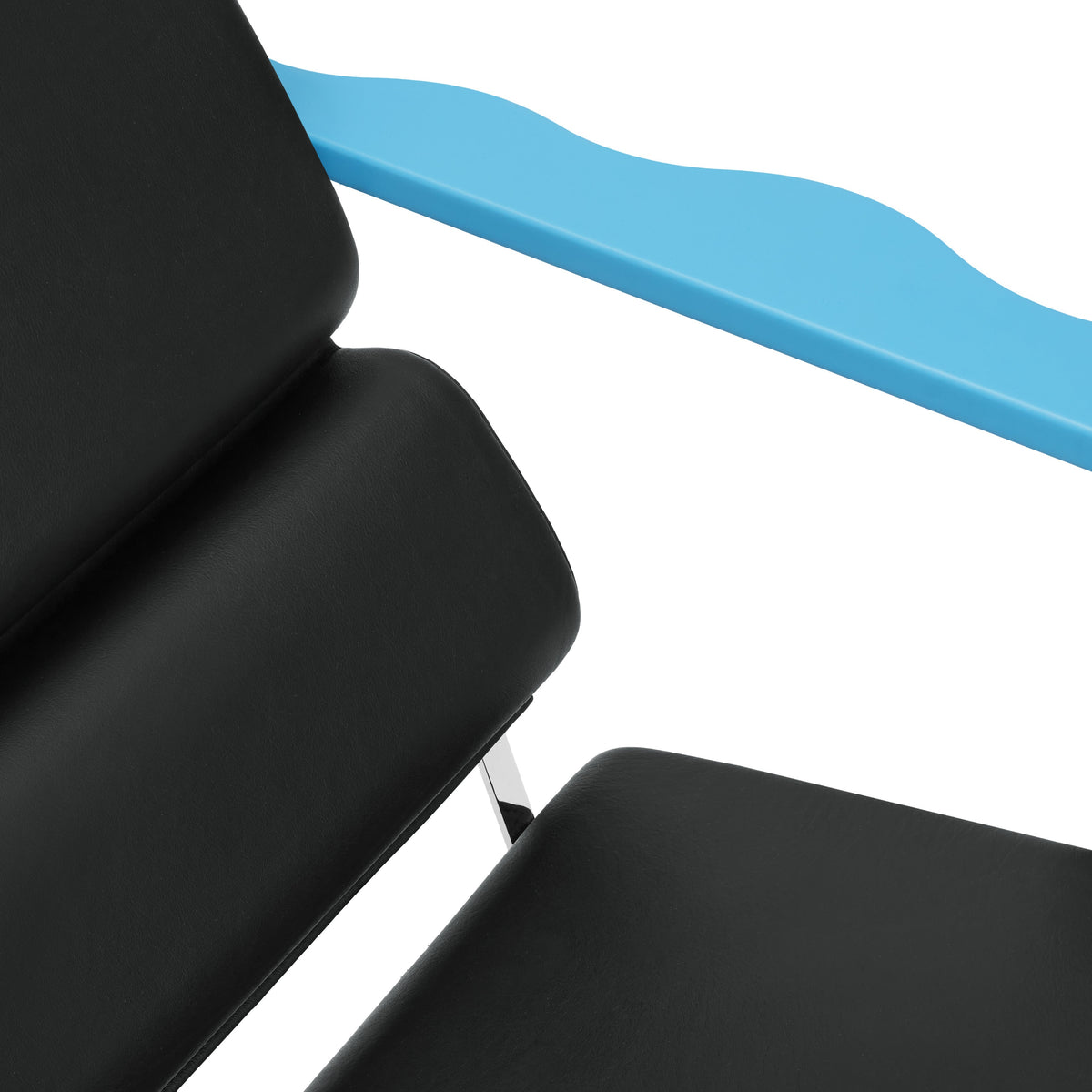 Křeslo  Experiment 502, Blue / Black Leather