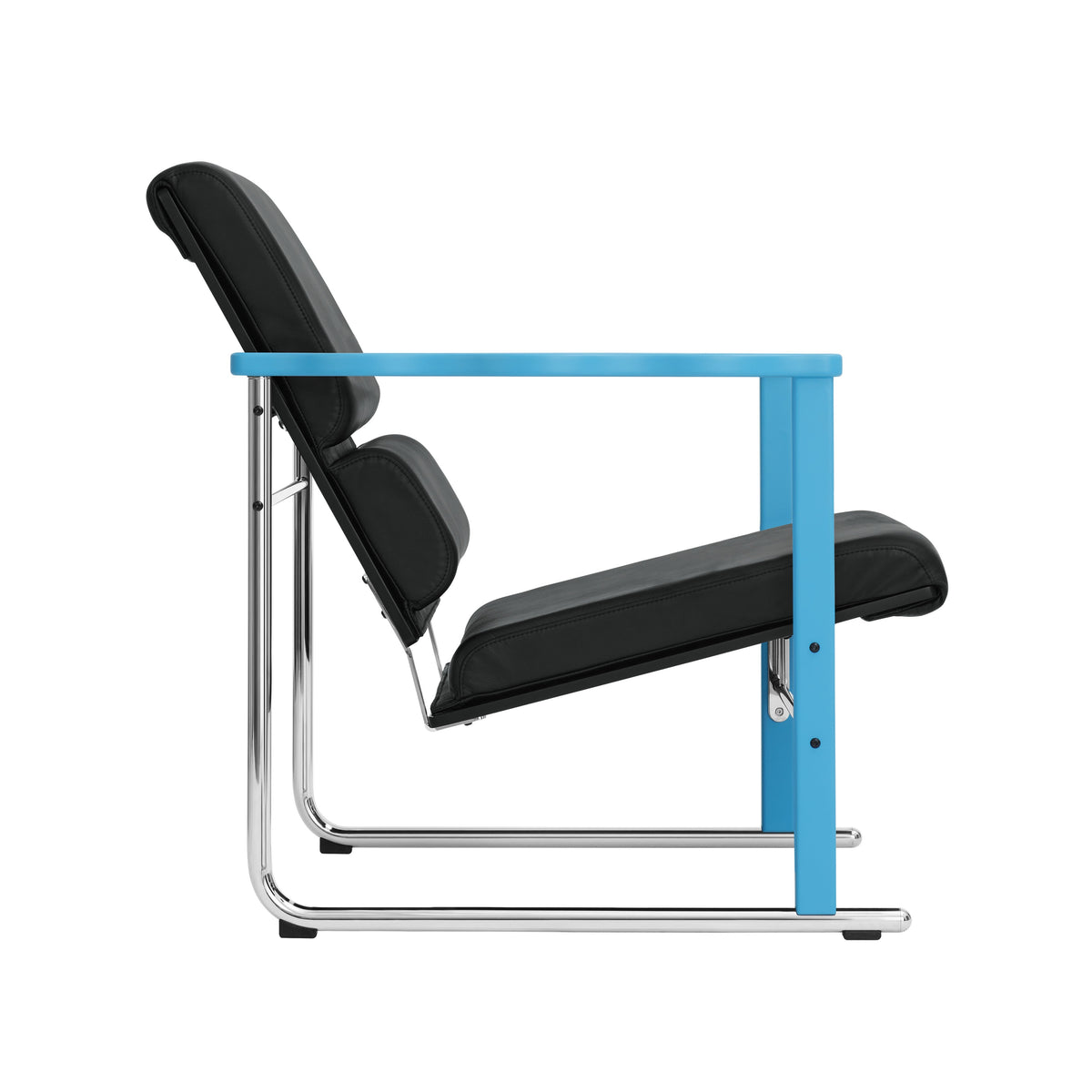 Křeslo  Experiment 502, Blue / Black Leather