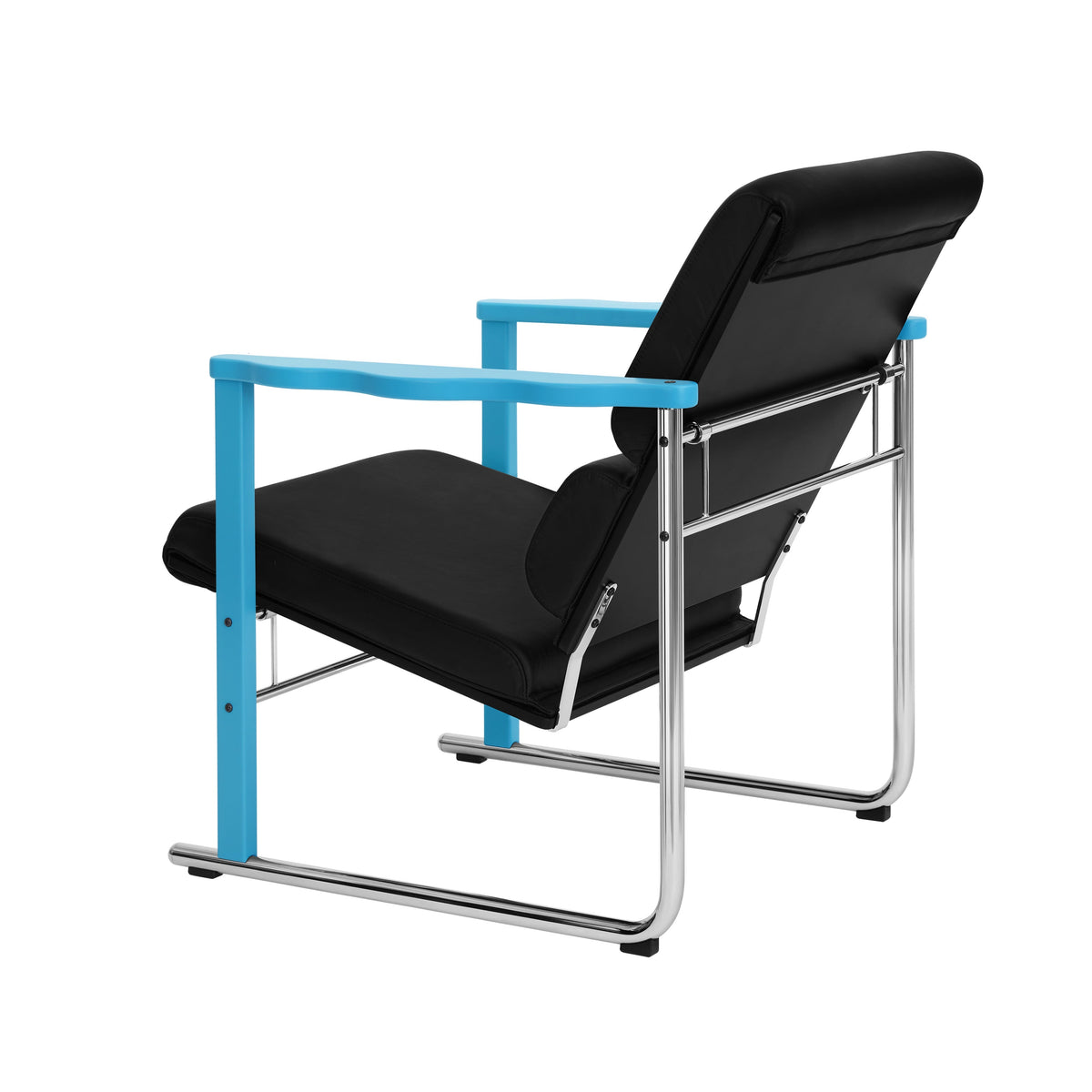 Křeslo  Experiment 502, Blue / Black Leather