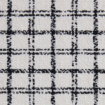 Křeslo Hunk s područkami Checkered Black / White
