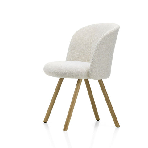Židle Mikado Sidechair, dřevěná podnož