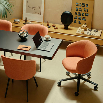 Židle Mikado Armchair, podnož s kolečky