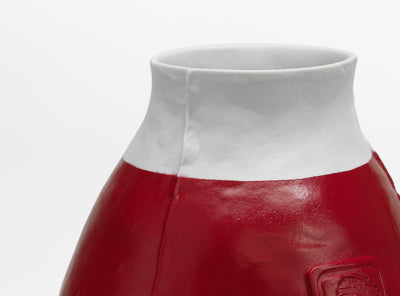 Váza Red White Vase