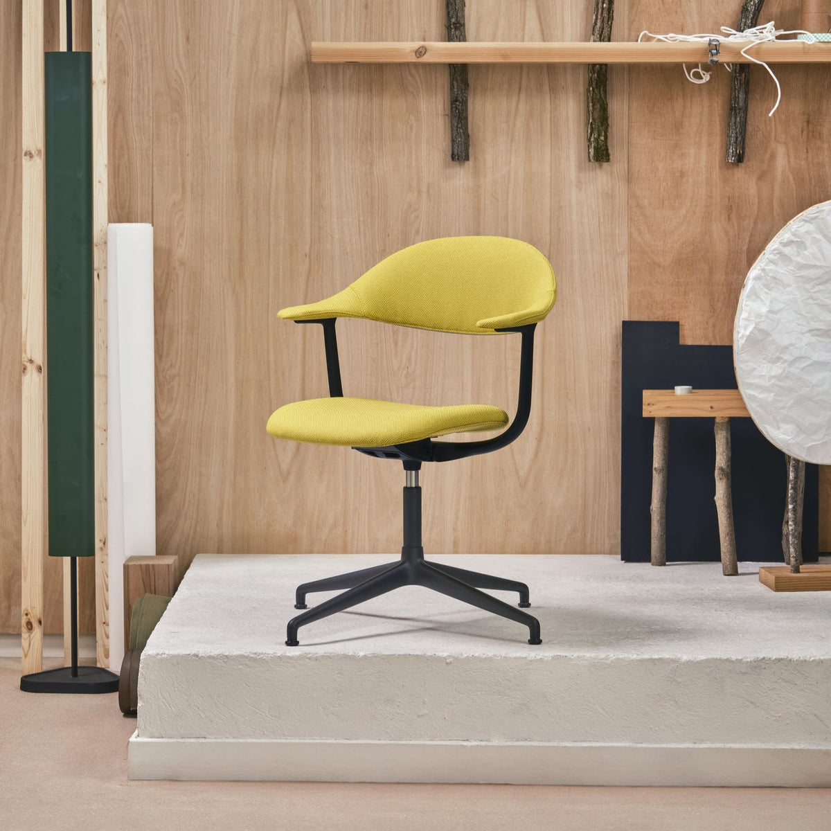 Židle Mynt upholstered, čtyřramenná podnož
