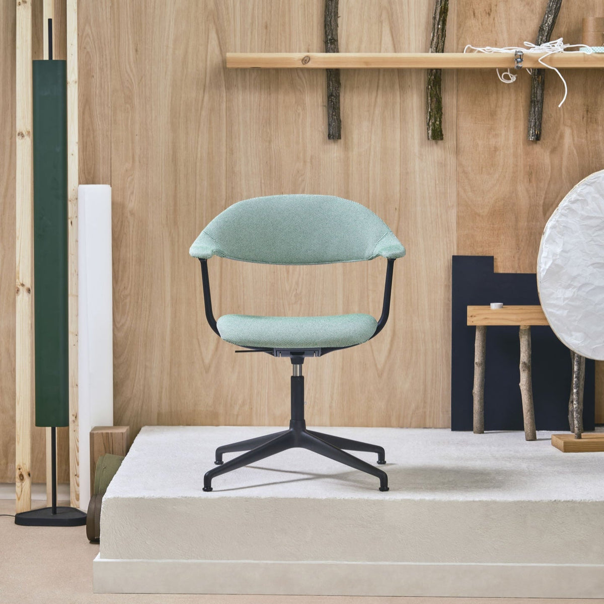 Židle Mynt upholstered, čtyřramenná podnož