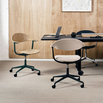Židle Mynt upholstered, podnož s kolečky