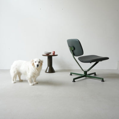 Lounge křeslo Arba Leather - Tmavě zelená / tmavě modrá