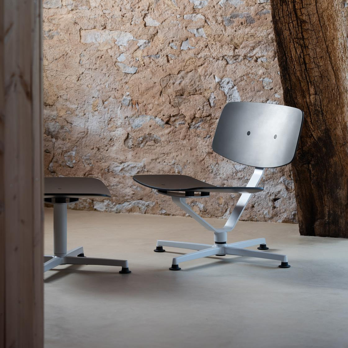 Lounge křeslo Arba Plywood - Tmavě zelená / světle šedá