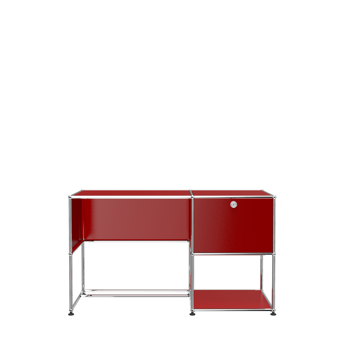 USM Haller custom desk unit A1 - Ruby Red