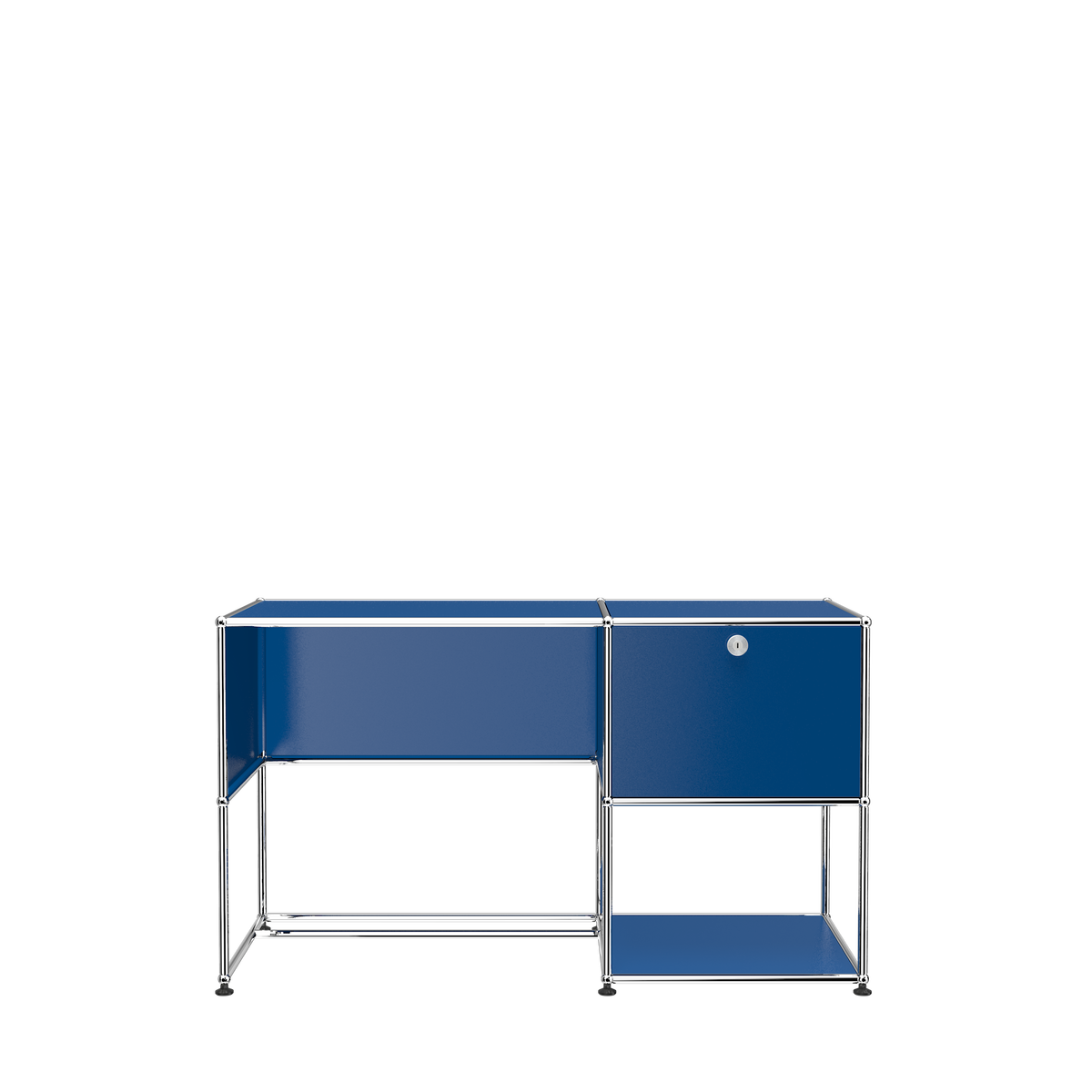 USM Haller custom desk unit A1 - Gentian Blue