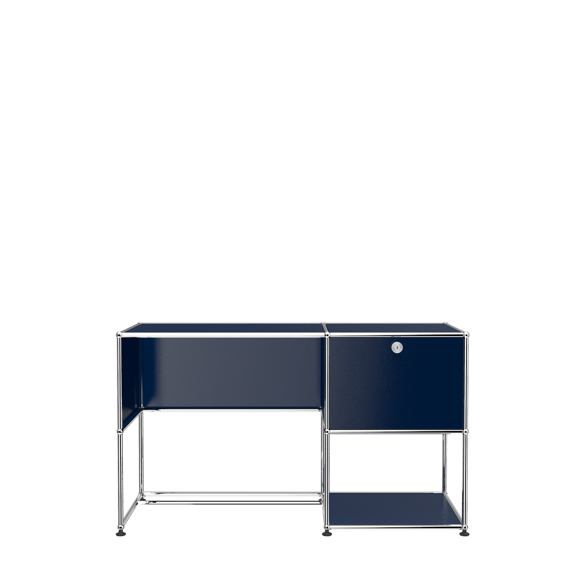 USM Haller custom desk unit A1 - Steel Blue