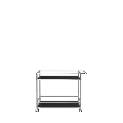 USM Haller serving cart L18 in Graphite Black