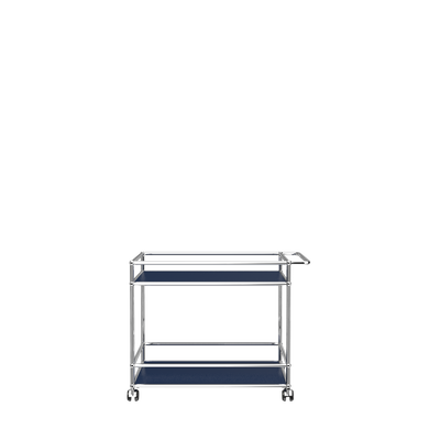 USM Haller serving cart L18 in Steel Blue