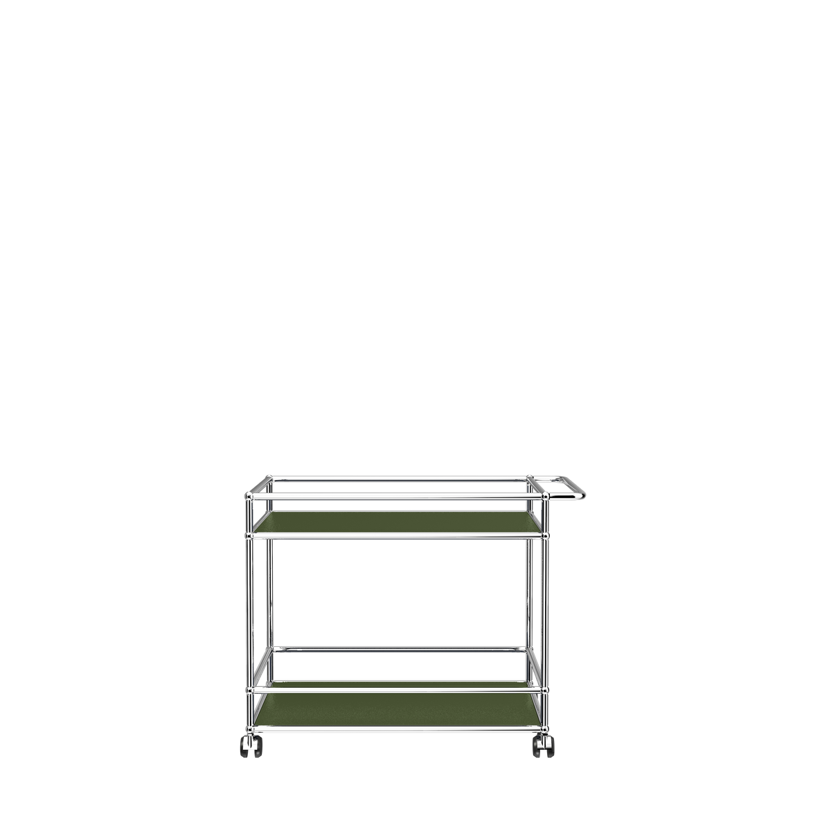 USM Haller serving cart L18 in Olive Green