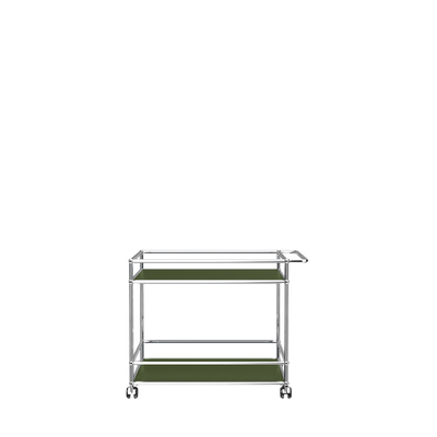 USM Haller serving cart L18 in Olive Green