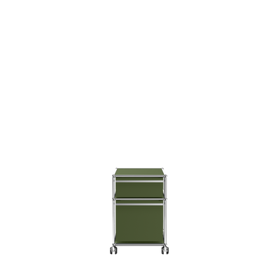 USM Haller file pedestal M - Olive Green