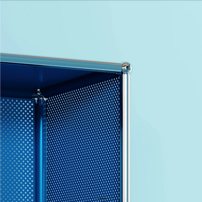 Regál s perforovanými panely USM Haller RE119