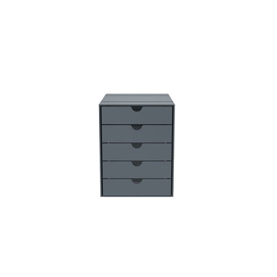 USM Inos 5-drawer set K1 - Mid-Gray