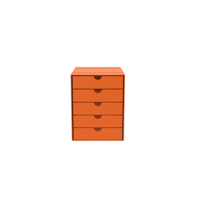 USM Inos 5-drawer set K1 - Pure Orange