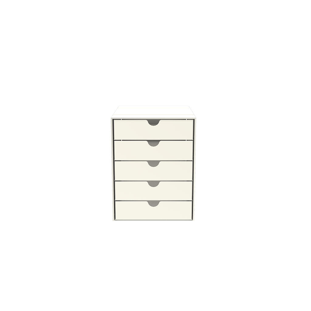USM Inos 5-drawer set K1 - Pure White