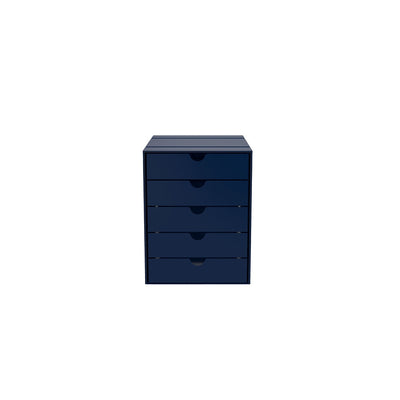 USM Inos 5-drawer set K1 - Steel Blue