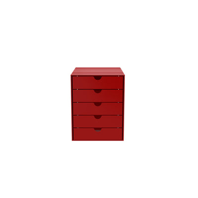 USM Inos 5-drawer set K1 - Ruby Red