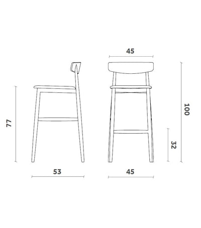Barová židle Claretta Stool