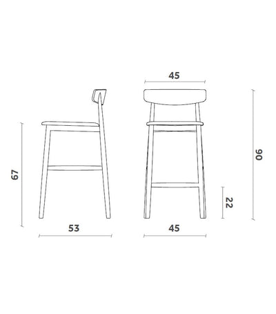 Barová židle Claretta Stool