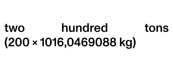 two hundred tons Logo